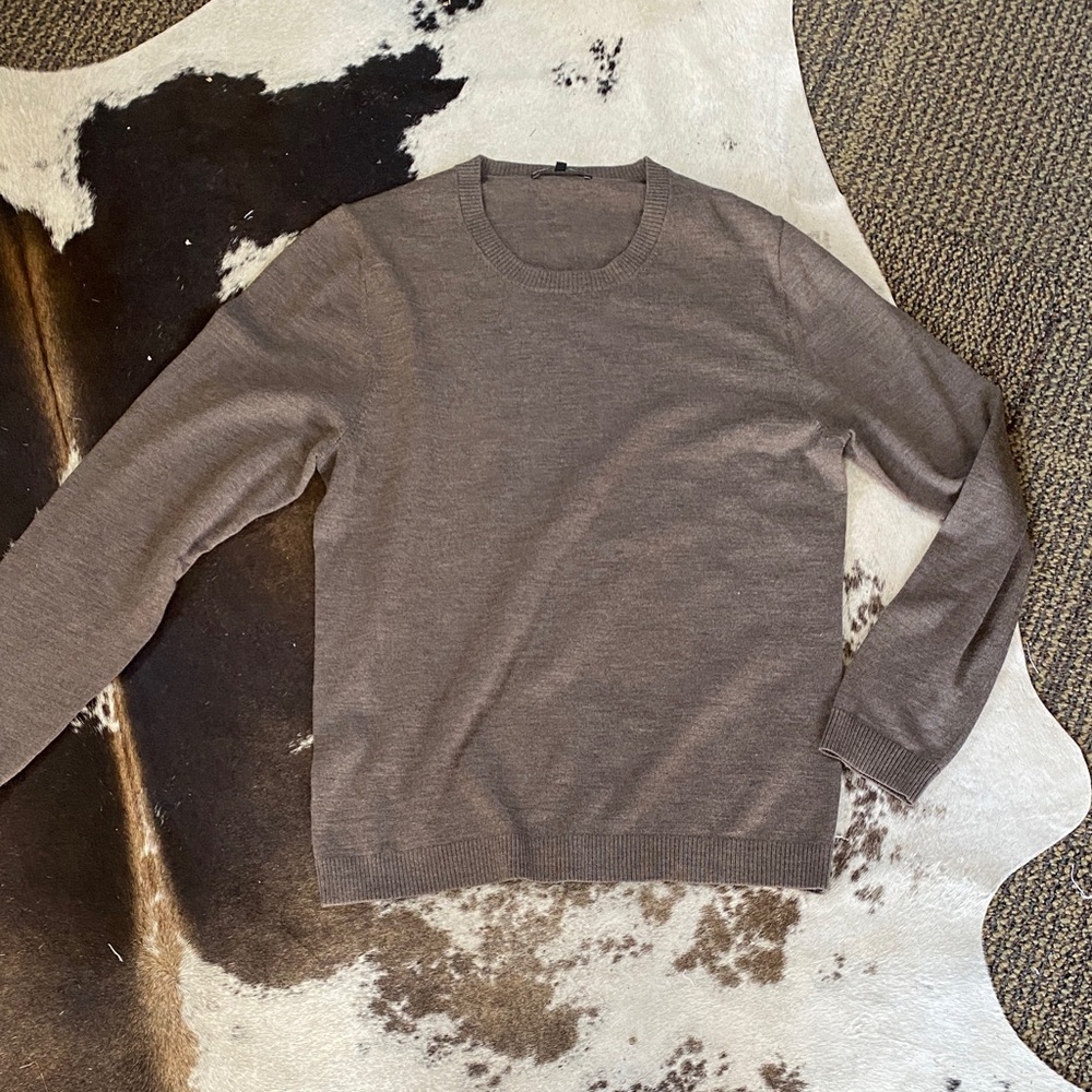 Men's Crewneck Sweater in Taupe